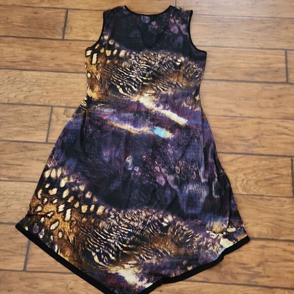 Monroe and Main women's XL sleeveless summer asymmetric animal print dre… - Picture 4 of 4